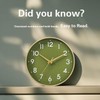 Mosewa Wall Clock 8 Inch, Battery Operated Silent Non-Ticking Modern