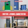 Door Security Bar - 32"-42" Adjustable, 2500 lbs, Keyed Lock