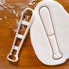 Set of 3 Soft Ball Cookie Cutters (Shapes: Softball Bat,