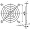 Fan Grille 80 x 80 mm for Axial Fans 80