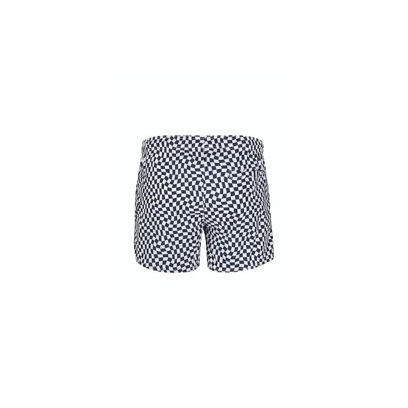 Skiny Men's Swimwear Trunks, Whiteblue Check, L