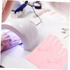 Baluue 2pairs Fingerless Uv Gloves for Nail Art Reusable Comfortable