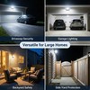 XXBSAZ 100W LED Flood Lights Outdoor, Plug-in & Hardwired Security