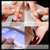 600PCS Transparente Uñas Postizas Para Manos，12 Tamaños Tips Para Uñas