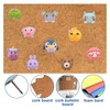 BUXIMN 30Pcs Push Pins for Bulletin Board, Cute Push Pins