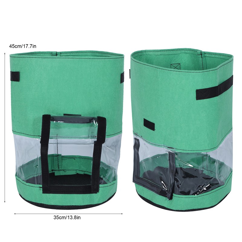 2PCS 10 Gallon Potato Plant Grow Bag Breathable Non Woven