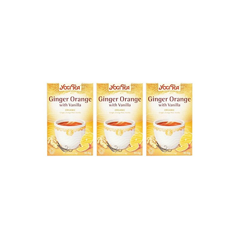 (3 PACK) - Yogi Tea - Ginger Orange with Vanilla