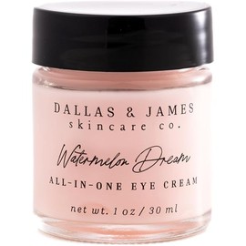 Dallas & James Skincare Co. Watermelon Dream All-In-One Eye Cream with Cloudberry: Brighten, Smooth Lines, Deeply Hydrate Eye Area