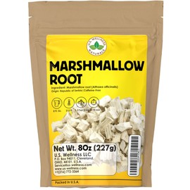 Marshmallow Root Herb 8 oz. (227g) | Non-GMO Tea | Non-Irradiated | Chunky Cuts | Althaea Officinalis Redix
