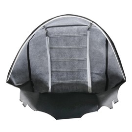 CARBBIA Driver and Passenger Leather Bottom and Top Lean Back Seat Cover Compatible with Hummer H2 SUV SUT 2003-2007 Replacement Front, Black