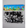 14g Black & Silver 16th Birthday Confetti Foil Metallic Glitz