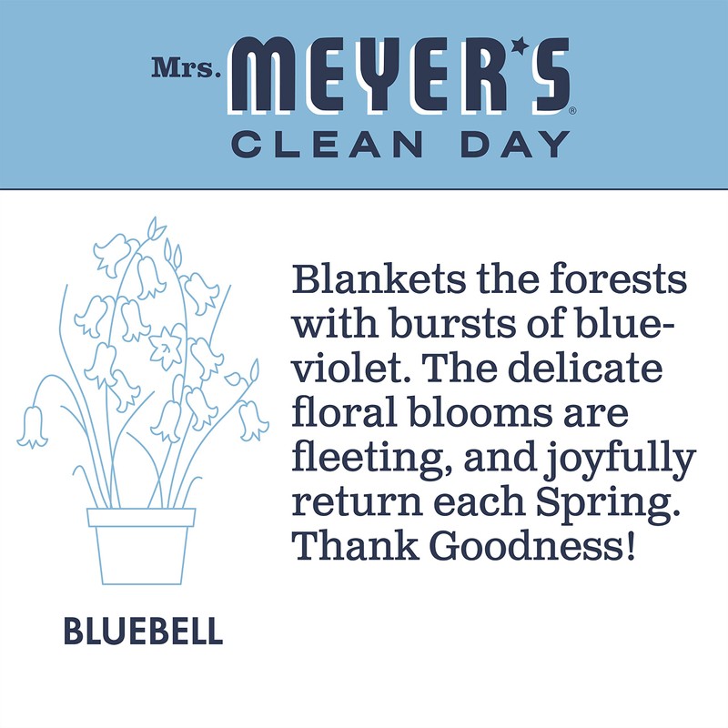 MRS. MEYER'S CLEAN DAY Liquid Dish Soap, Bluebell, 16 fl.