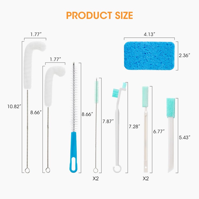 AIEVE AIEVE Ice Machine Cleaner Brush Sets, 10 Pcs Ice