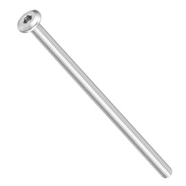 METALLIXITY Flat Head Hex Socket Cap Screws Bolts(M6-1x115) 10Pcs, 304 Stainless Steel Hex Socket Furniture Bolts Screws - for Furniture Woodworking Project, Silver Tone