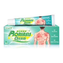 Crema para psoriasis y eczema, crema antipicazón de hierbas chinas naturales, crema para eczema para aliviar la piel seca y con picazón, hidratación a