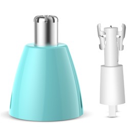 ZORAMI Rechargeable Ear and Nose Hair Trimmer Head Mint Green