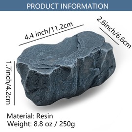 ANINIUCN Realistic Rock Outdoor Key Hider – Durable Resin Hidden Key Storage Box for Garden, Yard, and Home Security – Discreet Spare Key Solution