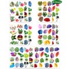 200 Pieces Palm Leaves Temporary Tattoos Stickers,20 Sheets Tropical Leaves