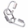 10Pcs Small Carabiner Clips 304 Stainless Steel Heavy Duty Carabiners