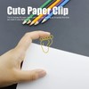 100pcs Paper Clip Foot Shape Cute Anti Slip Portable Paperclip
