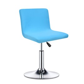 Deisy Dee Stretch Chair Cover Slipcovers for Low Short Back Chair Bar Stool Chair C114 (Lake Blue)