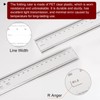 HARFINGTON Film Flexible Ruler 50cm 0.1mm Scale with R Angle
