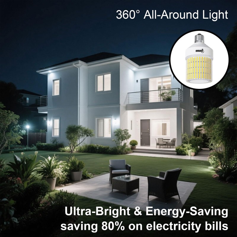 RIUVAO 70W LED Corn Light Bulb, 9100LM & Energy-Saving 80%,