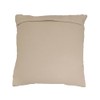 SARO LIFESTYLE Two-Tone Fringe Throw Pillow Cover