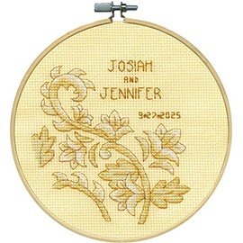 Design Works Crafts Wedding Counted Cross Stitch Kit with Hoop