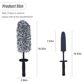 ZIMISI Car Wheel Cleaning Brush, Soft Microfiber Non Scratch Wheels Rim Cleaner Brush, Highly Water Absorption & Removable Brush Tool for Vehicle Wheel Detail Cleaning (Grey)