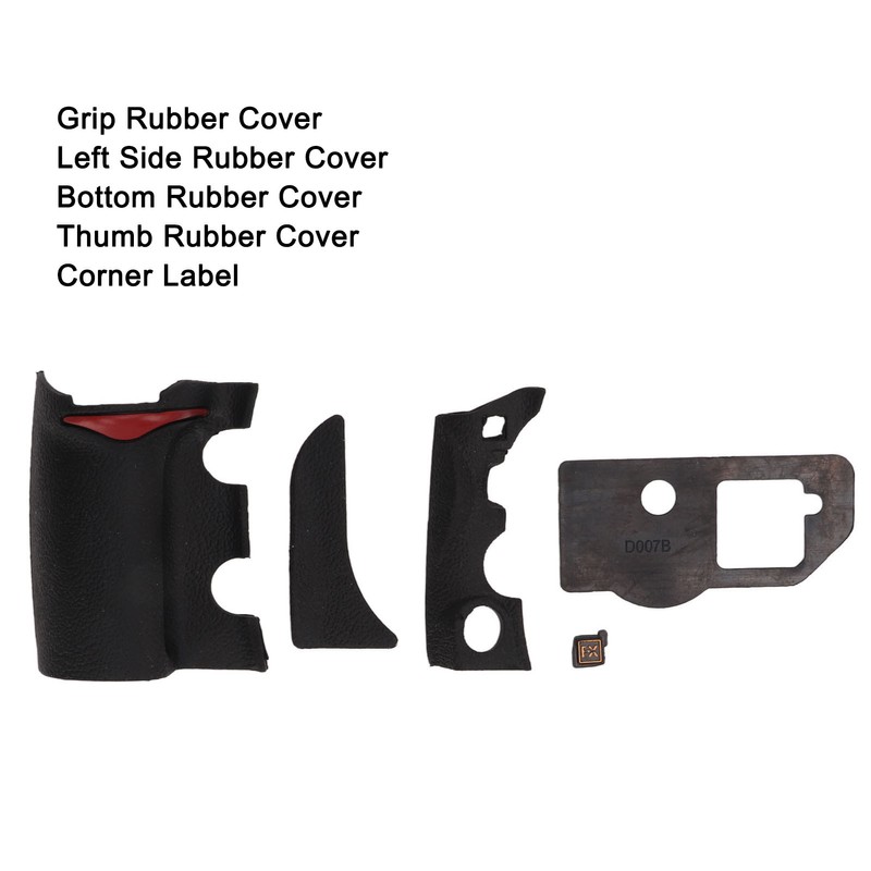 Camera Body Shell Set Grip Thumb Bottom Rubber Cover Corner