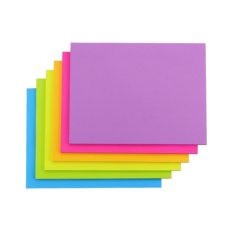 Early Buy Sticky Notes 8x6 in Self-Stick Notes 6 Bright