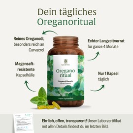 NATURTREU® Oregano Oil Capsules with Vitamin A, 120 Oregano Oil Capsules