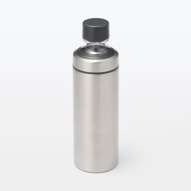 MUJI 12728351 Carbonated Insulated Bottle, 23.1 fl oz (600 ml), Stainless Steel