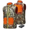 TIDEWE Men’s Lightweight Heated Vest with Battery Pack (Next Camo