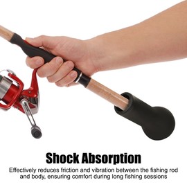 BDKMMS Fishing Rod Butt Cushion, Portable Fishing Rod Bracket Sea Fish Tackle Accessories for Boat Fishing Rock Fishing