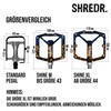 SHREDR. Shine Pedals for MTB, High-Quality Flat Pedals for Mountain