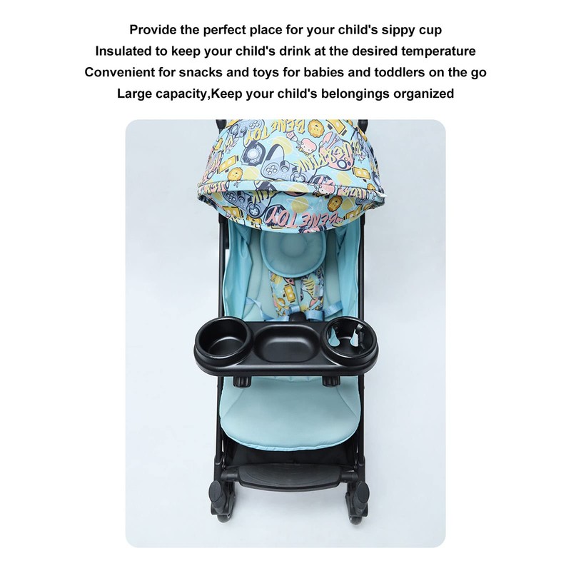 Pram Snack Tray - Universal - Wide Stroller Tray Keeps