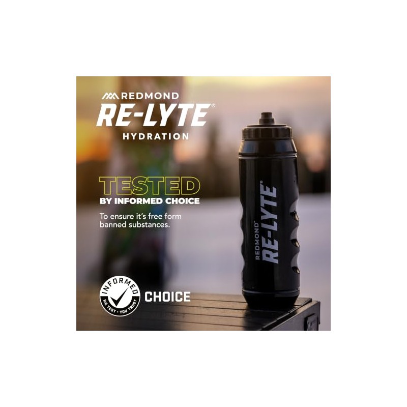 Redmond Lyte Electrolitos Naturales Real Salt Hidratación Clean Calorías Azúcares