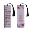 Christian Couples' Bamboo Bookmarks for Women with Floral and Bible