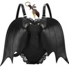 Puyang Fashion Gothic Black Bat Heart Wings Goth Punk Lace