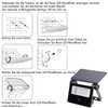 Luminea Solar Spotlight LED: Solar LED Wall Floodlight with PIR