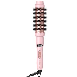 Thermal Round Brush, 1.5 inch Blowout Brush with Ceramic Barrel & Negative Ions Tech Makes Hair Smoother Get Natural Curls, Heated Styler Tool for All Hair Type, Dual Voltage