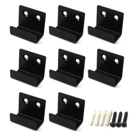 Flomore Ceramic Tile Display Holder Hanger Stainless Steel Wall Hook Black 8 Pack