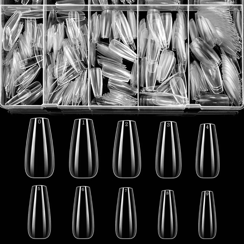 Formas Esculturales;Uñas Esculpidas Moldes para Uñas 500pcs Tips Para Uñas