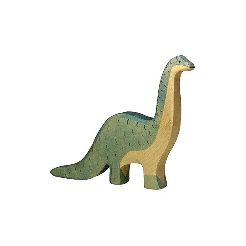 Holztiger Brontosaurus Wooden Figure