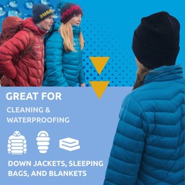 Nikwax Down, Down DUO-Pack, 300ml, Wash-In Cleaning and Waterproofing adds DWR Water Repellency to Down Filled Jackets, Outerwear, Sleeping Bags, Restores and Protects Insulation and Loft