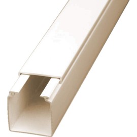 CabCom Cable Duct Polyvinyl Chloride (PVC) Cable Rail Parapet Duct for Mounting on Wall or Ceiling Various Sizes and Colours 2 Metres