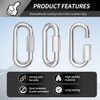 15 Pack Heavy-Duty Chain Hooks Quick Links - 304 Stainless