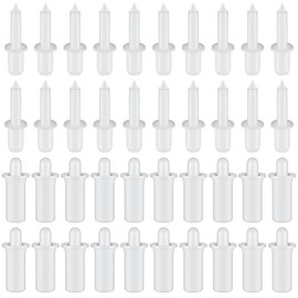 Maitys 40 Pcs Shutter Repair Pins, Plantation Shutter Fasteners Spring Loaded Replacement Repair Pins for Windows, Cabinet, Movable Blade, Blind Slats, White (Long,Short)